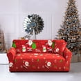 thumbnail image 5 of Christmas Sofa Cover Santa Claus Printed Sofa Couch Cover Furniture Protector Couch Soft with Elastic Straps Xmas Home Room Festival Decoration, 5 of 7