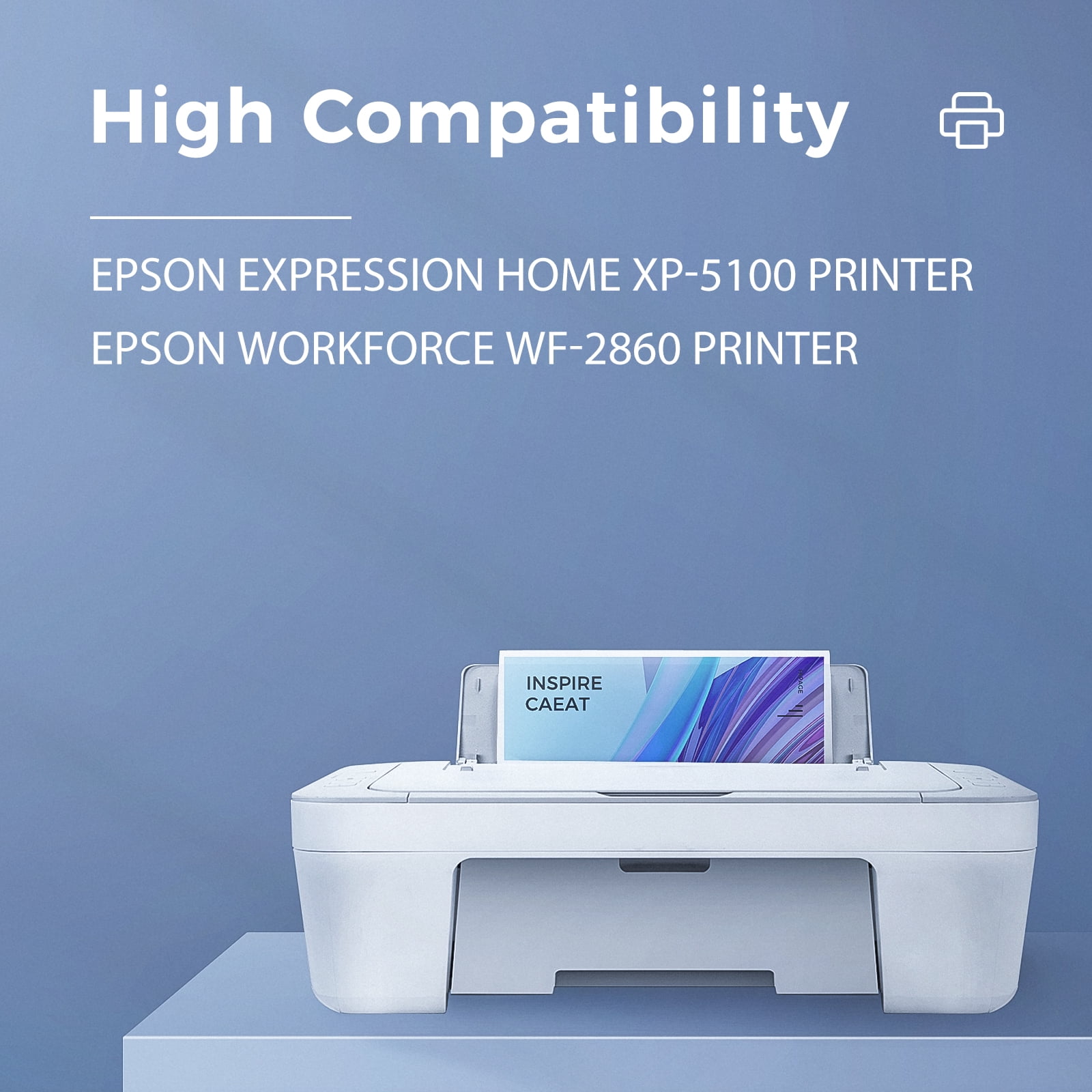 HIPAGE 202 Ink Cartridges Compatible with Printer Ink 202 for Epson 202 Ink Cartridges for Epson XP-5100 WF-2860 Printer (Black Yellow Magenta Cyan, 4 Pack)
