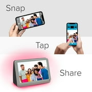 MyLuma 7 PhotoShare WiFi Digital Picture Frame with built-in LEDs in Stardust Grey