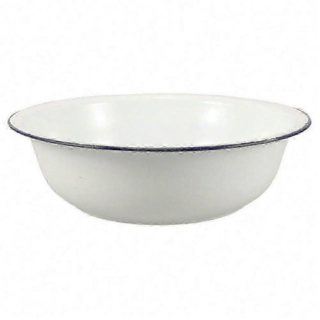Retro Enamel Wash Basin 32cm Designed For Laundry And Bathroom Use 1Pack Compatible With Home Living-Good