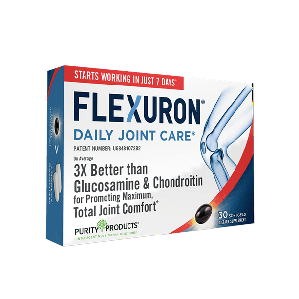 Flexuron Joint Formula by Purity Products - 3X Better than Glucosamine and  Chondroitin - Starts Working in just 7 Days - Krill Oil, Low Molecular  Weight Hyaluronic Acid, Astaxanthin - 30 count - Walmart.com - Walmart.com