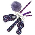 thumbnail image 3 of Safety Keychain Set Portable Faux Leather Wristlet Keychain Pendant Keychain, 3 of 4