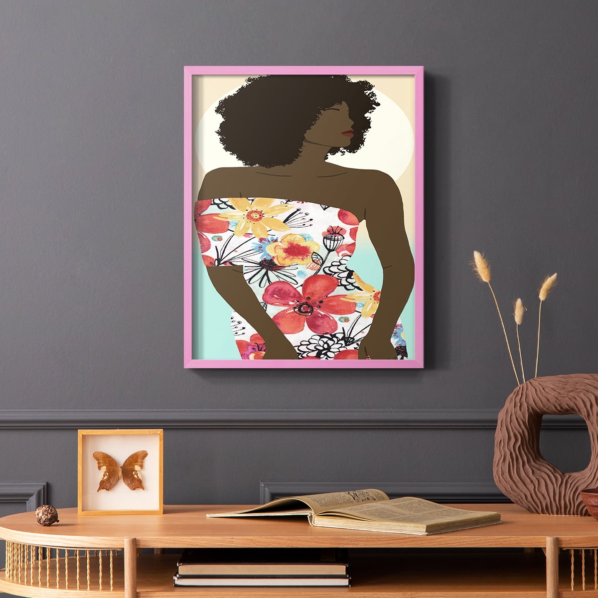 You Go Woman II Framed Print - Solid Wood in Single Picture Frame Solid Wood 2 Framed Print