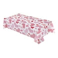 thumbnail image 2 of KCEHTA Valentines Day Tablecloth Rectangle Table Cover Love Heart Tablecloth Disposable Plastic Tablecloth for Wedding Anniversary Birthday Party Valentines Day Decorations 54x108 inch, 2 of 6