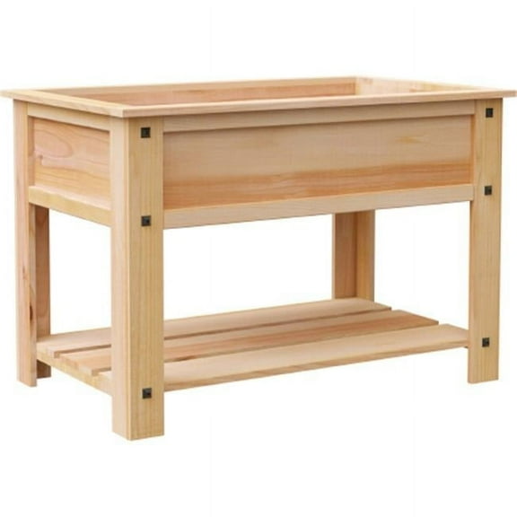 Mission Cedar Elevated Garden Bed, 47 x 24 x 32 in.