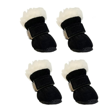 2025 Dog Shoes Winter 4 Pug Puppy Accessories Pieces Snow Boots Dogs Dog Trailer Spare Parts Non and Warm Suitable for Small and Medium Dogs for