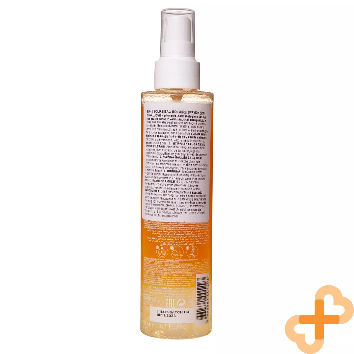 SVR Spf30+ Sun Secure Moisturizing Sun Water 200 ml