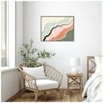 thumbnail image 6 of Amanti Art Pink and Green Abstract Framed Canvas Wall Art Print, 6 of 9