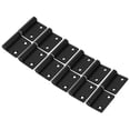 thumbnail image 5 of Door Hinge 6 Pieces Flag Shape Door Hinge Stainless Steel Cabinet Hinge Black Door Fittings for Cabinet Furniture, 5 of 8
