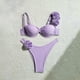 thumbnail image 1 of Traje de baño para mujer, bikini de acero de color sólido para mujer, conjunto de traje de baño de playa para vacaciones con flores, trajes de baño para mujer, 1 of 7
