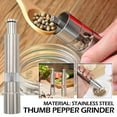 thumbnail image 6 of SharkTRUE Mini Salt and Pepper Grinder ,Stainless Steel Sea Salt and Pepper Mill with Push Button Grinder for Home Restaurant Camping Travel Cooking BBQ, 6 of 9