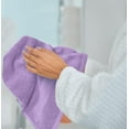 thumbnail image 6 of White Classic Luxury Cotton 6 Pc Hand Towels Set, Hotel Style Small Bath Towel, Face Towel 16x30, Lavender Soft Plush Bath Towels Pack of 6, Thick Quick Dry Spa Gym Towels, Light Purple Hand Towels, 6 of 9