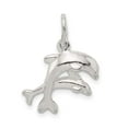 thumbnail image 4 of 925 Sterling Silver Dolphins Charm Pendant, 4 of 5