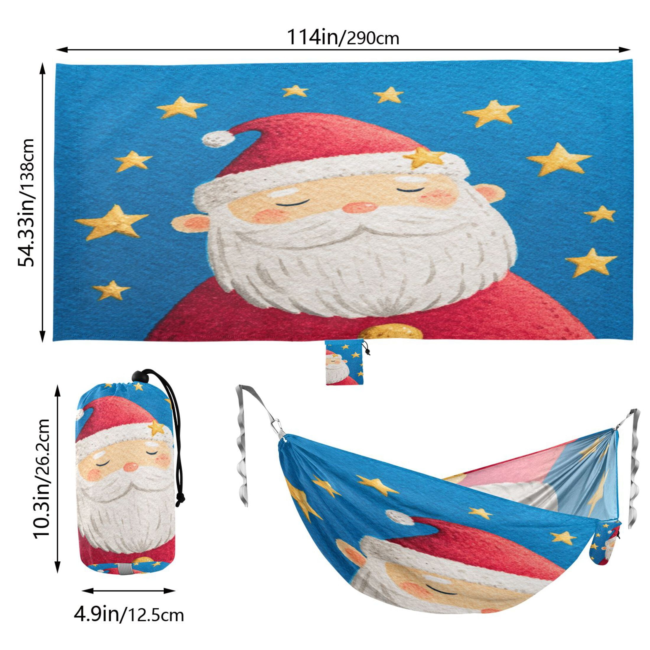 Hammock Camping Hammock Nylon Portable Hammock Travel Camping Hammock Warm Santa Claus