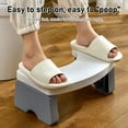 thumbnail image 3 of Foldable Toilet Stool, 7 Inch Height, 500 Lbs Capacity, High Adaptability,  For Health, Durable Material, Portable For Travel, Suitable For All Ages, 3 of 7