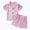 Purple, variant on Pretxorve Kids Girls Boys Outfit Summer Polka Dots Satin Short Sleeve Top Loungewear Shorts 2 Piece Set Sizes 12M-8Y