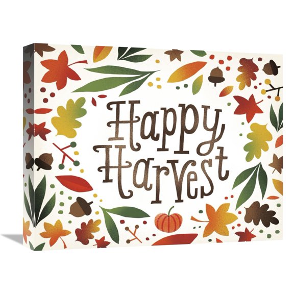 Global Gallery's 'Harvest Time Happy Harvest' By Michael Mullan Stretched Canvas Wall Art