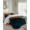 4 Piece Duvet Cover Set Full, Mid Century Abstract Color Block Soft ...