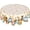 Orange Brown, variant on Autumn Pumpkins Tablecloth 60 Inch Round Thanksgiving Table Cloth Fall Maple Leaves Table Cover Waterproof Tablecloths for Holiday Dinner Room Picnic Indoor Outdoor Party Harvest Decoration