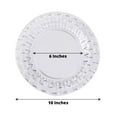 Efavormart Set of 10 - 10" Clear Round Disposable Plastic Dinner Plates ...