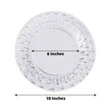 Efavormart Set of 10 - 10" Clear Round Disposable Plastic Dinner Plates ...