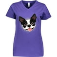 thumbnail image 3 of Inktastic Boston Terrier Dog Gift Women's V-Neck T-Shirt, 3 of 5