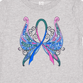 thumbnail image 4 of Inktastic Thyroid Cancer Awareness with Butterfly Ribbon Words Boys or Girls Baby T-Shirt, 4 of 5