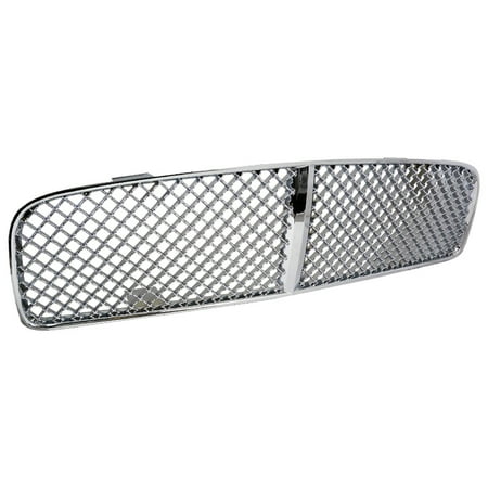 Dodge Charger Mesh Grille Spec-D Tuning For 2002-2010 Dodge Charger Chrome Mesh Abs Grill Grille 2005 2006 2007 2008 2009 2010 ()