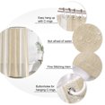 thumbnail image 3 of Vintage Cream Striped Bathroom Shower Curtains with 12 Hooks Polyester Waterproof Shower Curtain for Stalls and Bathtubs Farmhouse Modern Stripes Boho Linen Decorative Bathroom Curtain 36x72 Inches, 3 of 9