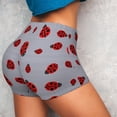 thumbnail image 4 of Fotbe Ladybug Shorts Sin Costuras – Shorts Deportivos de Cintura Alta para Mujer, Elásticos para Gimnasio, Yoga, Running o Ciclismo-Small, 4 of 8