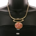 thumbnail image 3 of Mi Amore Necklace-Earring-Set Peach/Gold-Tone, 3 of 3