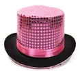 thumbnail image 7 of LEKODE Top Hat Sequin Hat Wide Brim Hats for Men Bucket Hats for Men Bucket Hat for Women Mens Bucket Hats Caps for Women Pink One Size, 7 of 7