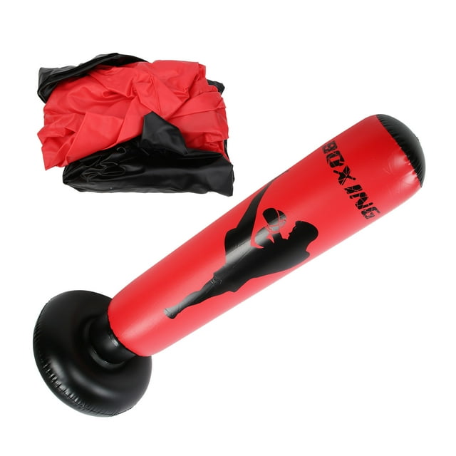 Peahefy Sac de Frappe Entraînement de Force PVC Colonne de Frappe Gonflable Outil d'Obstacles de Boxe, Sac de Boxe Gonflable