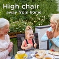thumbnail image 2 of Compact Travel High Chair | Portable High Chair for Baby | Baby Travel Essential Harness Seat | Must Haves for Vacations, Restaurants, Family Visits with Babies | Portable Highchair Seat, 2 of 5