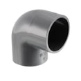 thumbnail image 1 of Accesorio de Tubería Codo de 90 Grados de 32mm con Conector Deslizante Gris 3Pcs, 1 of 4