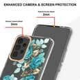 thumbnail image 4 of SaniMore for Samsung Galaxy A53 5G Case, Flexible TPU Magnetic Cover Support Wireless Charging Slim Flower Grass Pattern Shockproof Protective Shell for Ladies Women Girls, Green Flowers, 4 of 9