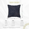 thumbnail image 4 of Bingfone Decorative Pillow Covers 20"X20" Copper-Gold Gloss Outline Navy Dark Blue Couch Pillow Cases Modern Farmhouse Covers For Couch Sofa Bed, 4 of 9