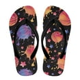 thumbnail image 2 of Psesaysky Watercolor Basketball Print Flip Flop Sandal Water Shoes - Beach Slides Slip-on Quick Dry Thong FlipFlops Sandals for Boys (11-12 Little Kids) Size 2, 2 of 7