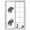 Grey, variant on Window Privacy Film Funny Pig Stained Glass Window Film Decorative Sun Block Window Cover Cute Art Fun Lovely Animals on Toilets Window Clings Static Adhesive Sticker for Bathroom 23.6"x59"