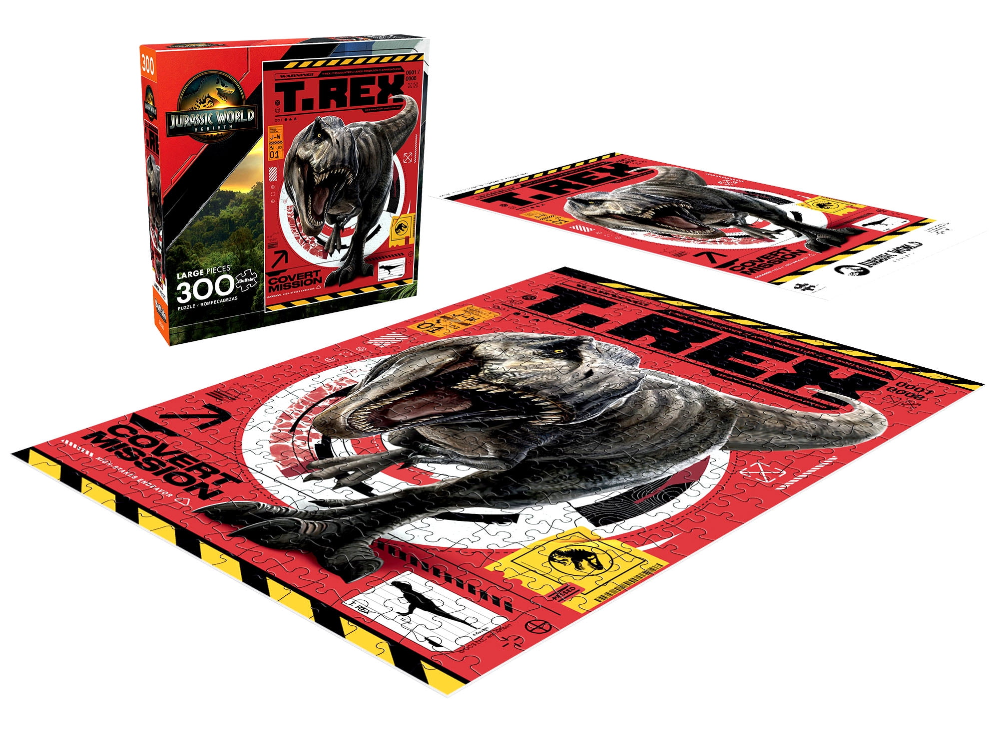 Buffalo Games T. Rex Encounter 300-Piece Interlocking Jigsaw Puzzle for Adults Ages 14-99 Years