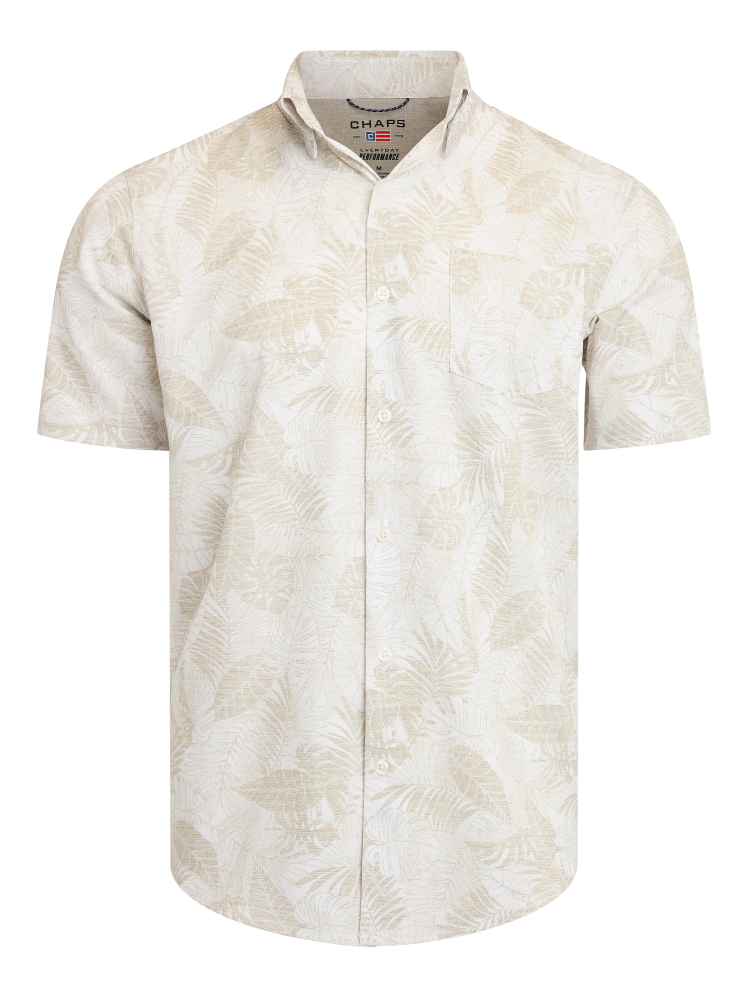 Chaps Men's & Big Men's Performance Woven Short Sleeve Shirt, Sizes S-3XL