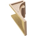 thumbnail image 6 of 9"W x 9"D x 18"H Wide Viola Rough Cedar Woodgrain TimberThane Corbel, Primed Tan, 6 of 6