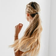 Gimme Fine Fit Ponytail Holder Hair Tie, Black, 20 Ct