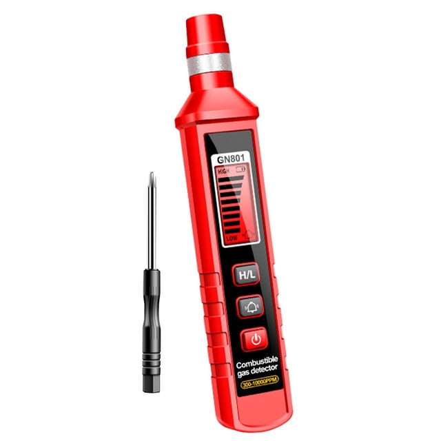 Probador de gas, probador de gas con pluma, pantalla digital de sensibilidad ajustable, probador de fugas de gas, de gas portátil para casa shamjiam probador de gas