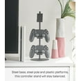 thumbnail image 4 of Yamazaki Home Controller Stand, Black, Steel, Adjustable Tiers, 4 of 7