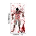 thumbnail image 3 of Bloody Halloween Decorations Spooky Door Cover, Horror Zombie Window Clings, Scary Halloween Party Wall Decal Bedroom Inside Decor, 3 of 5