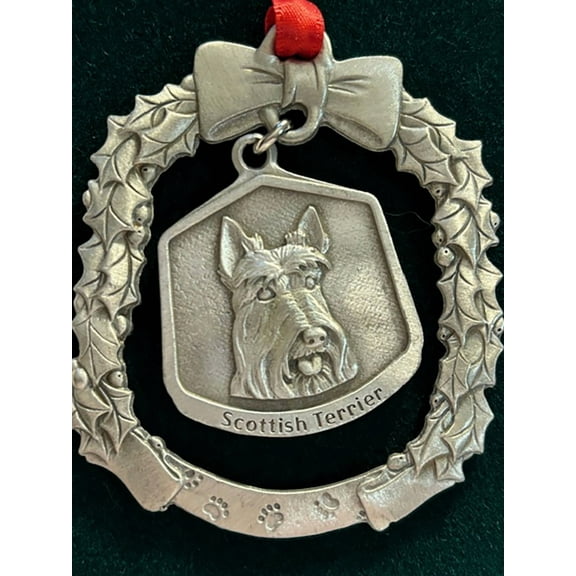 Scottish Terrier Fine Pewter Dog Breed Ornament