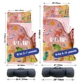 thumbnail image 6 of KAINSY Custom Name Nap Mat for Toddlers Girls - Personalized Pink Dinosaur Kids Sleeping Bag with Pillow and Blanket Set for Preschool, Daycare, Sleepovers, and Camping, 6 of 8
