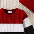 thumbnail image 5 of larppty Newborn Baby Boy Clothes Fall Winter Cute Infant Outfits Long Sleeve Romper Hat Bodysuit Jumpsuits, 5 of 7