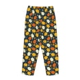 thumbnail image 3 of Lsque Autumn Pumpkin Maple Leaf Plants Print Women's Pajama Pants, Lounge Pant - Comfortable Home Wear,Elastic Waistband, Stylish Design-Medium, 3 of 9